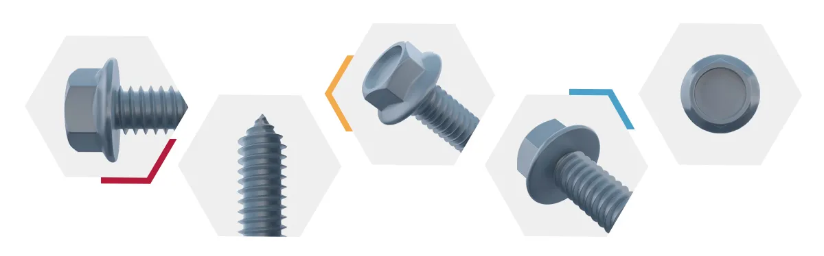 Hexagon Head Tapping Screws With Flange details
