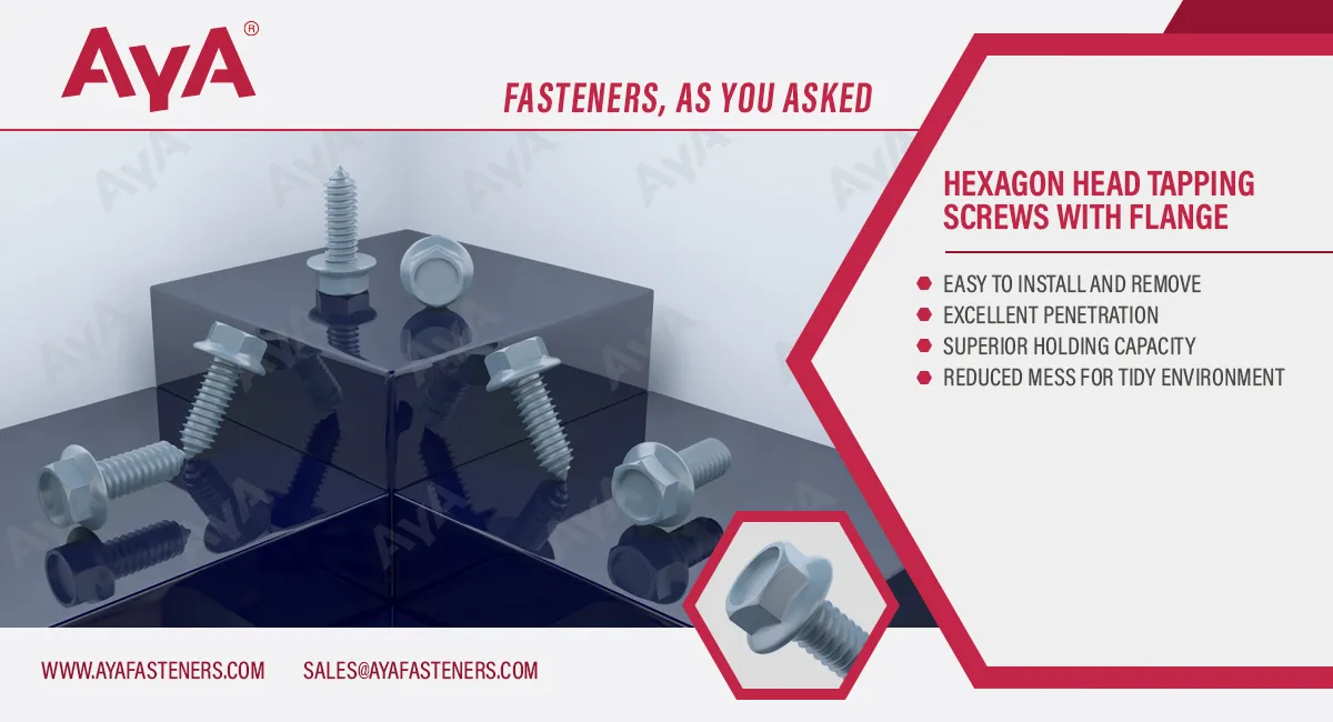 Hexagon Head Tapping Screws With Flange advantage